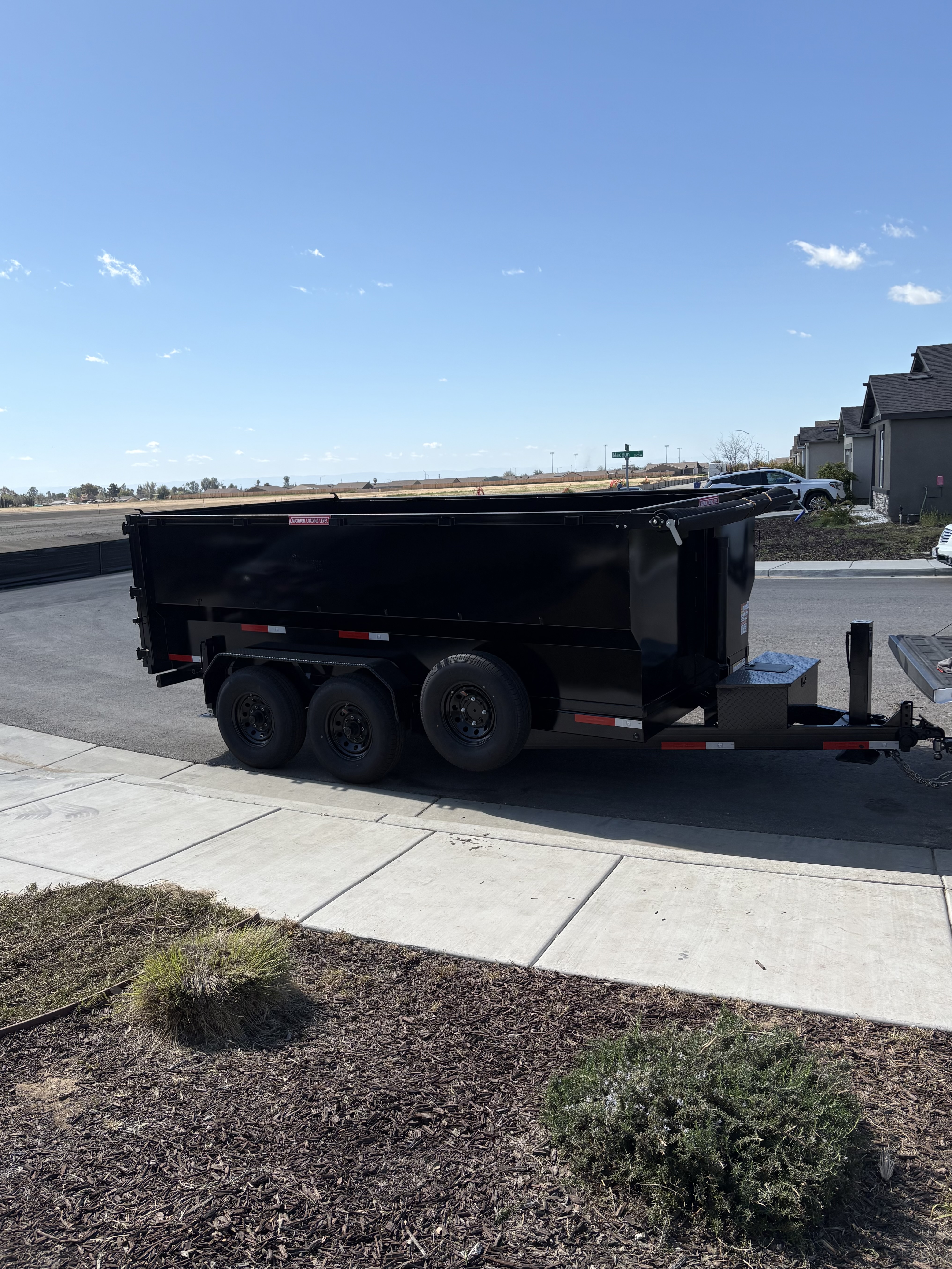 Dump trailers on the lot at Bako Junkers and Trailers, 2019 Macoun Drive, Bakersfield, CA
