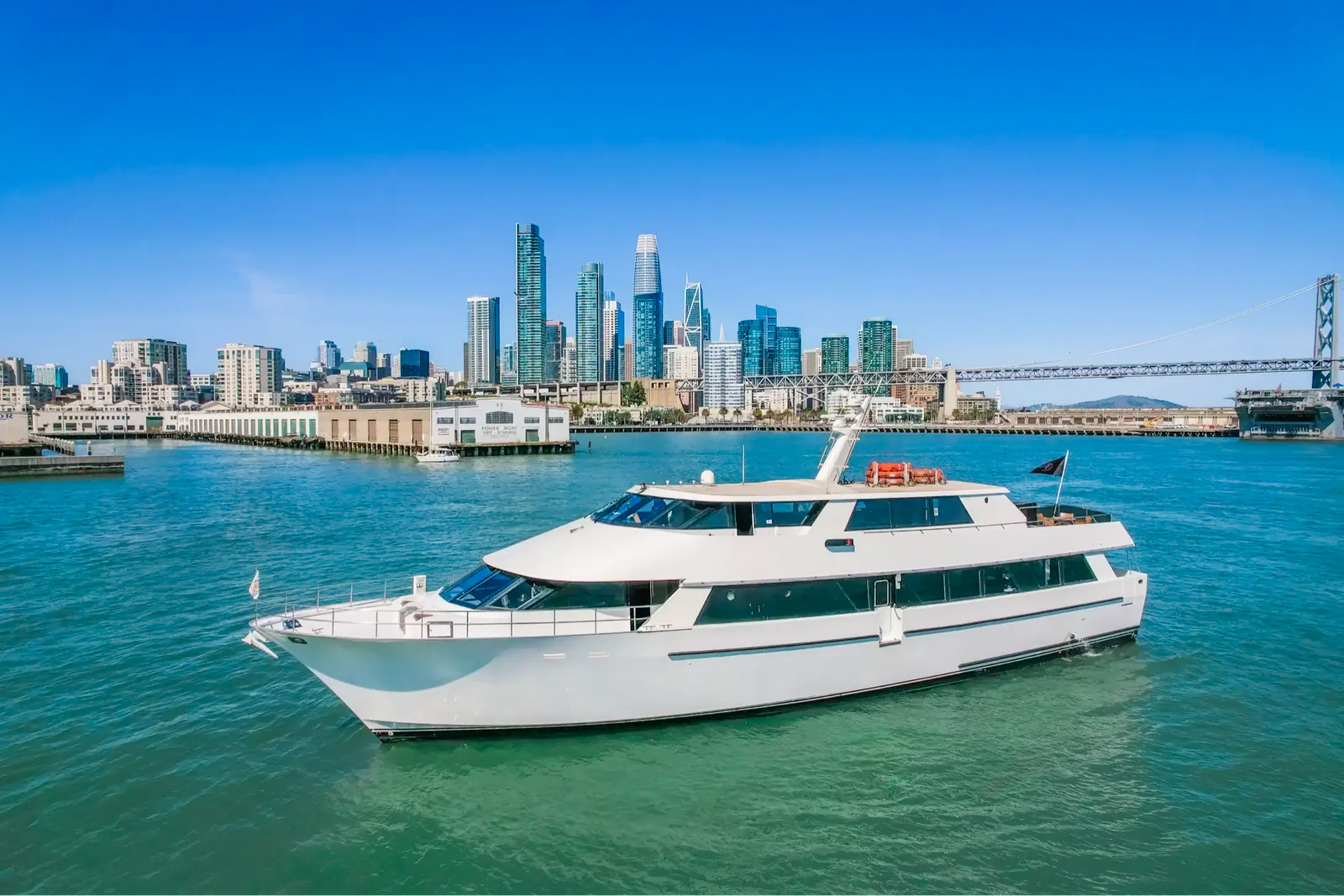 The 100ft Westport, a private charter yacht on San Diego Bay
