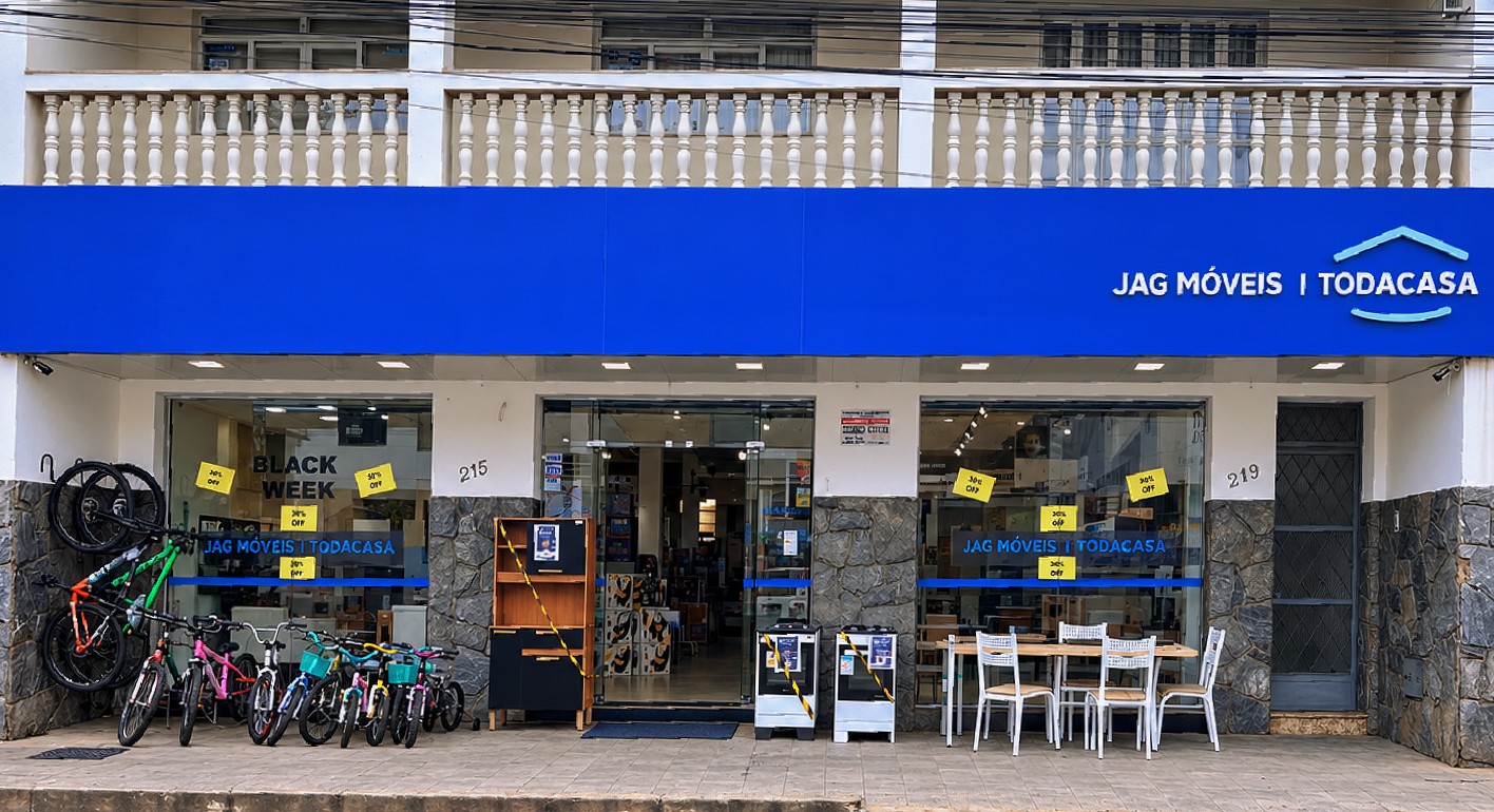 Fachada da loja Jag Móveis Toda Casa em Perdões