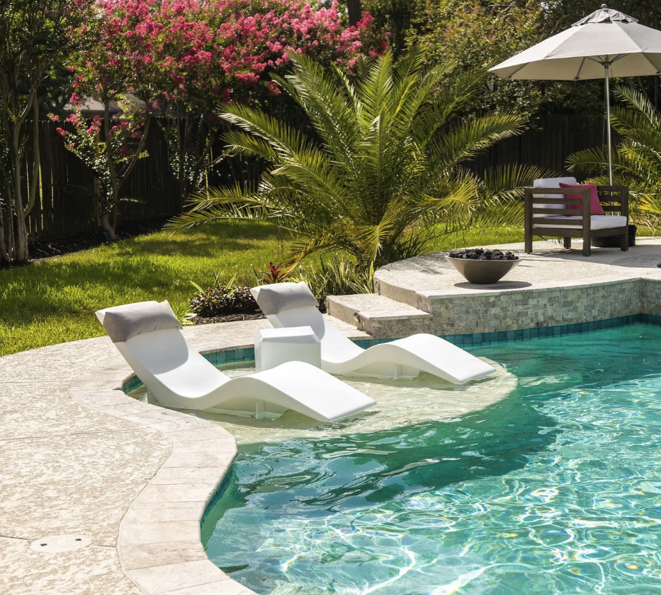 spa-inspired pool deck