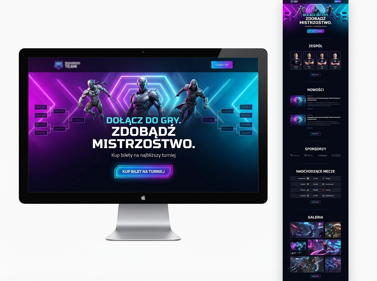 Studio E-sports i Gaming UI