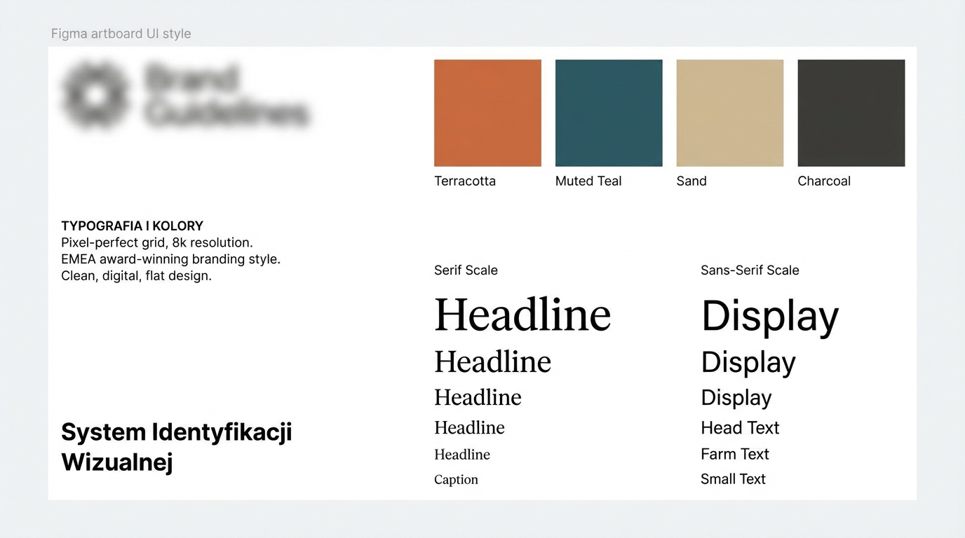 Palety Kolorów i Typografia Style Guide