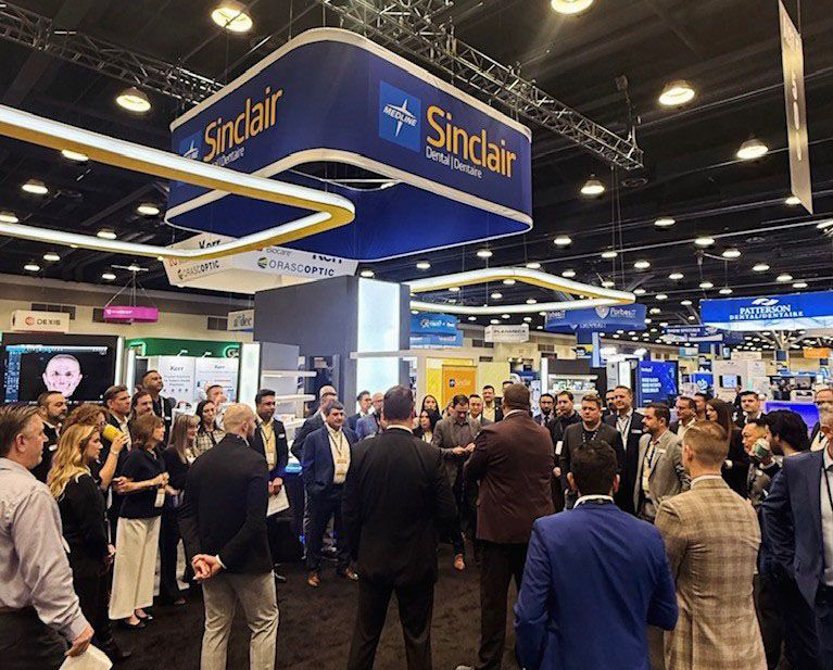 Trade Show Booth Crowd