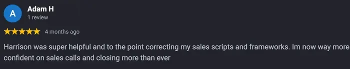Five star review