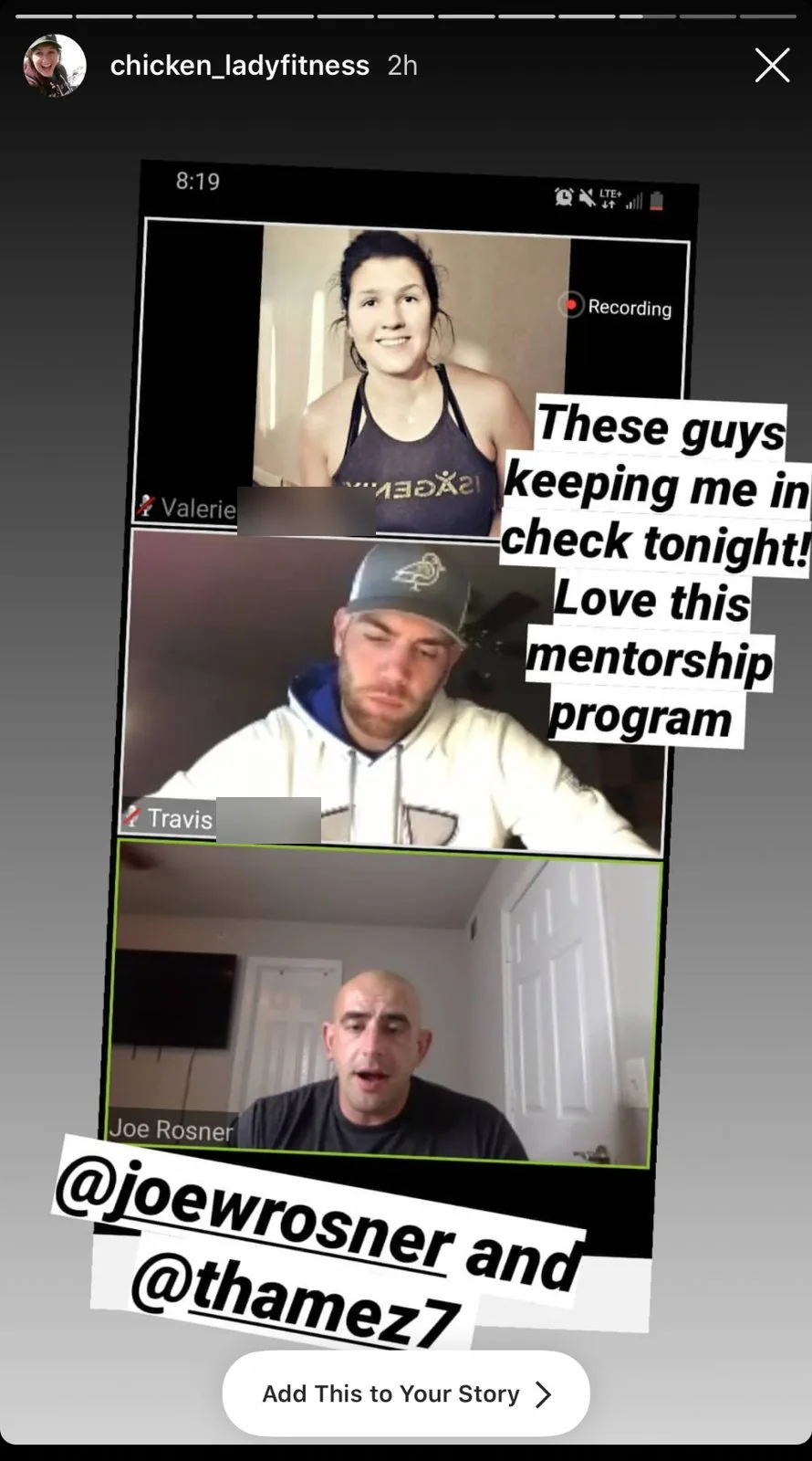 These guys keeping me in check tonight! Love this mentorship program @joewrosner and @thamez7