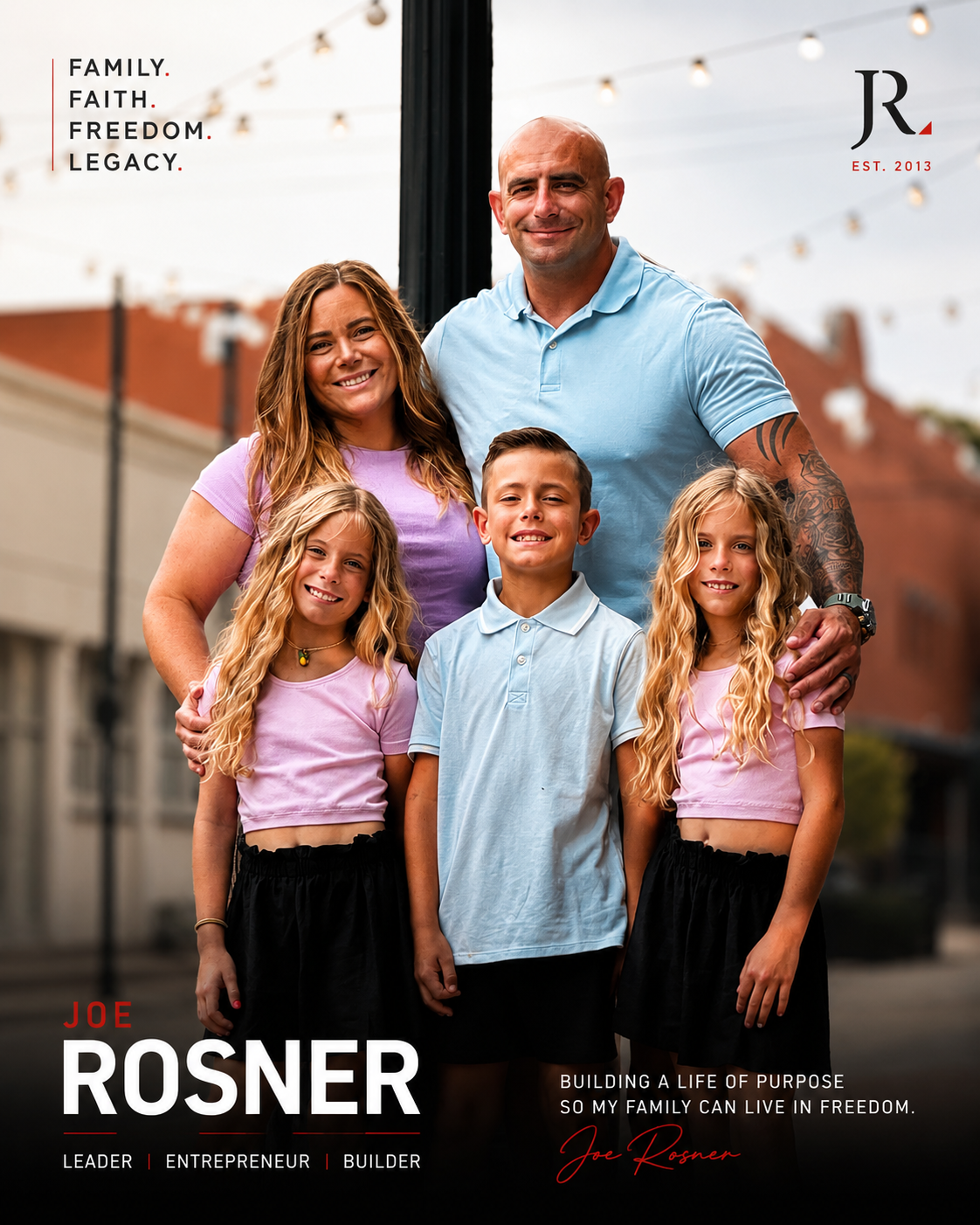 Joe Rosner and family