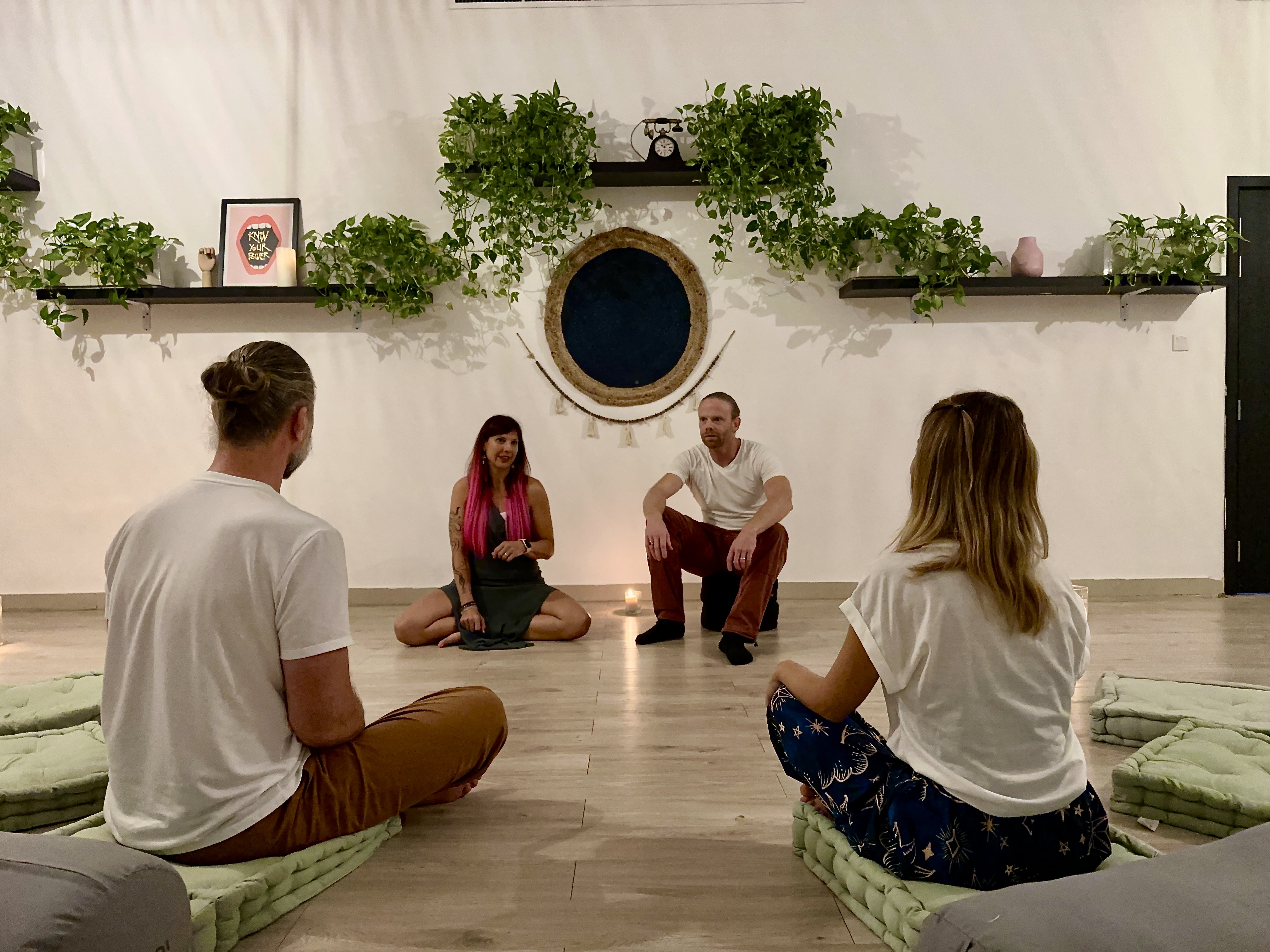 Chiara leading a live workshop
