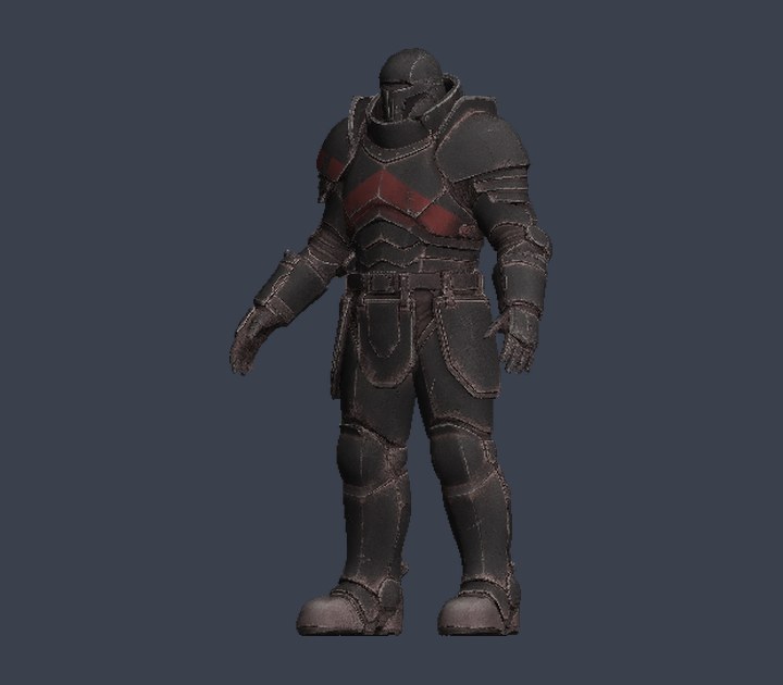 Heavy class — rigged, PBR-textured in-engine model