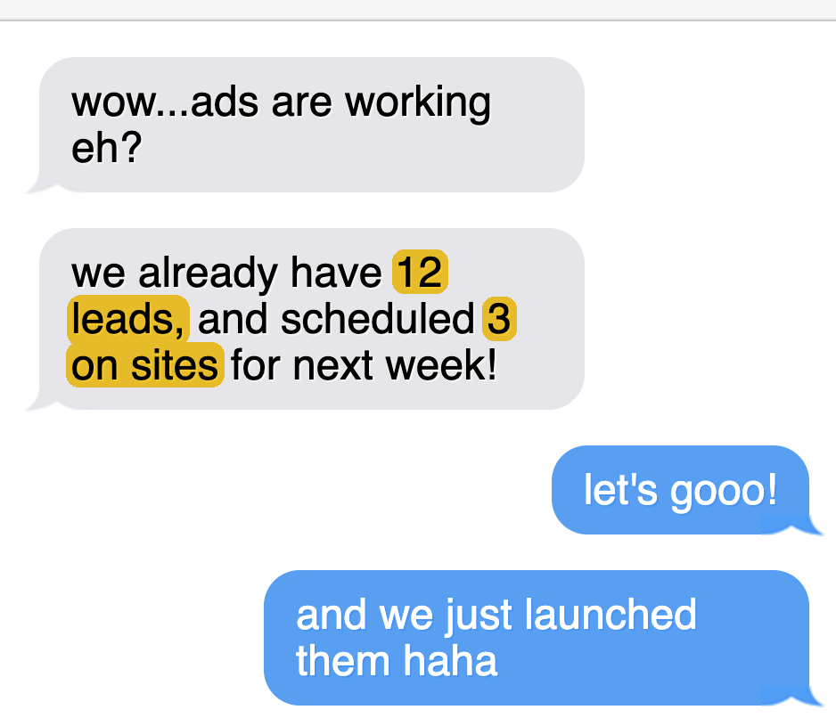 iMessage thread