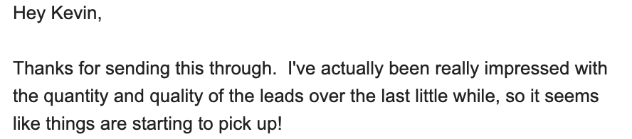 Client email