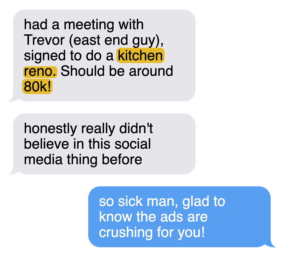 iMessage thread