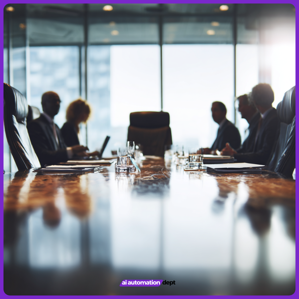 HR leaders discussing AI strategy in a UK boardroom HR leaders discussing AI strategy in a UK boardroom