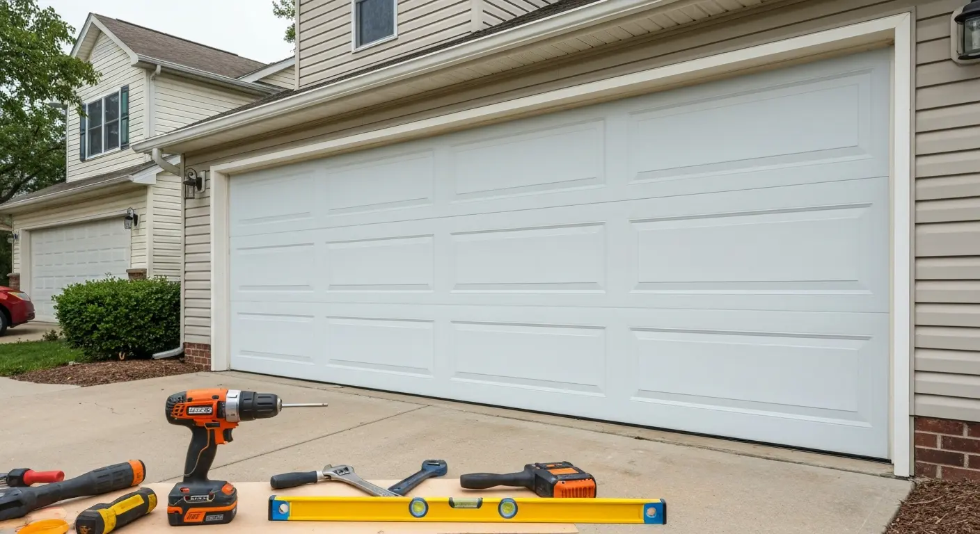 Garage door panel replacement