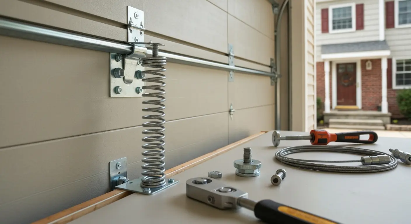 Broken torsion spring repair