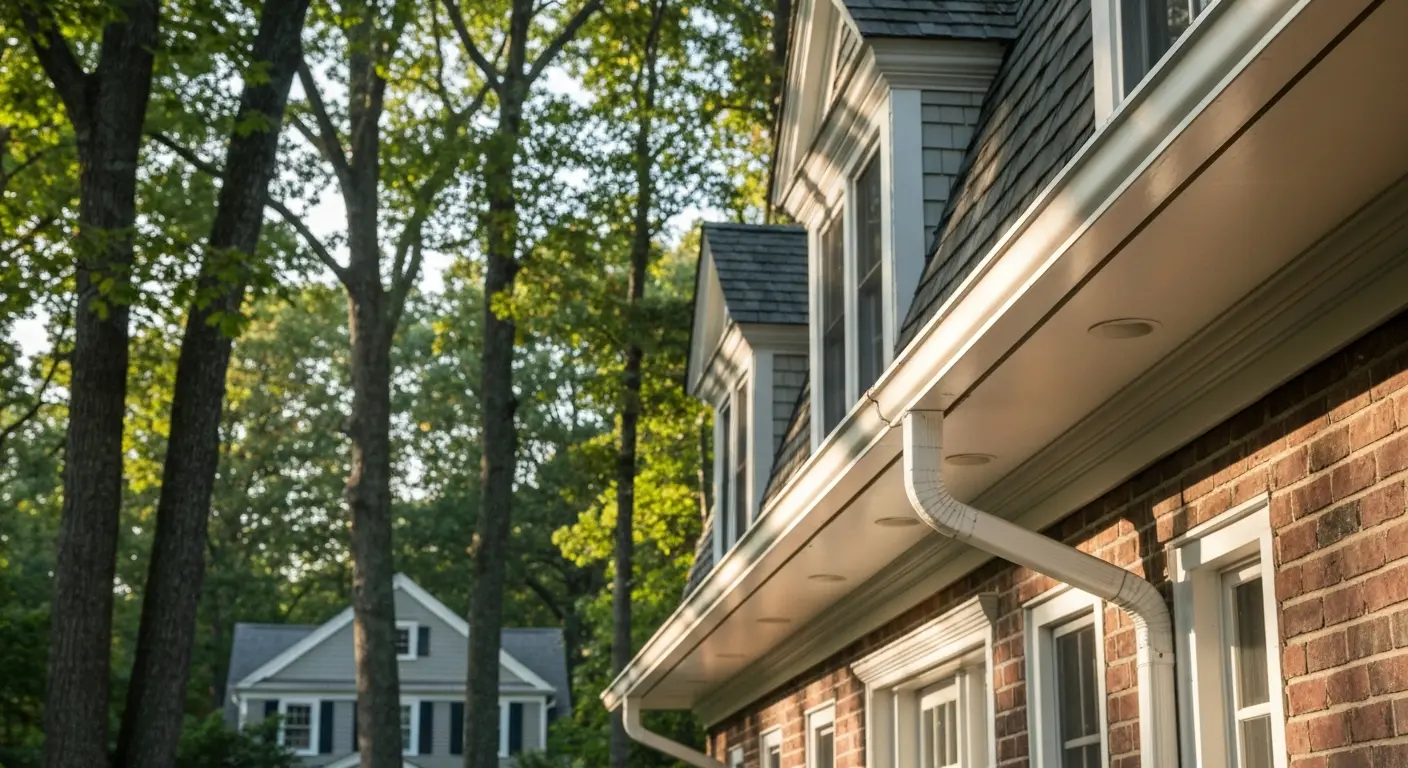 Weston neighborhood street with trees