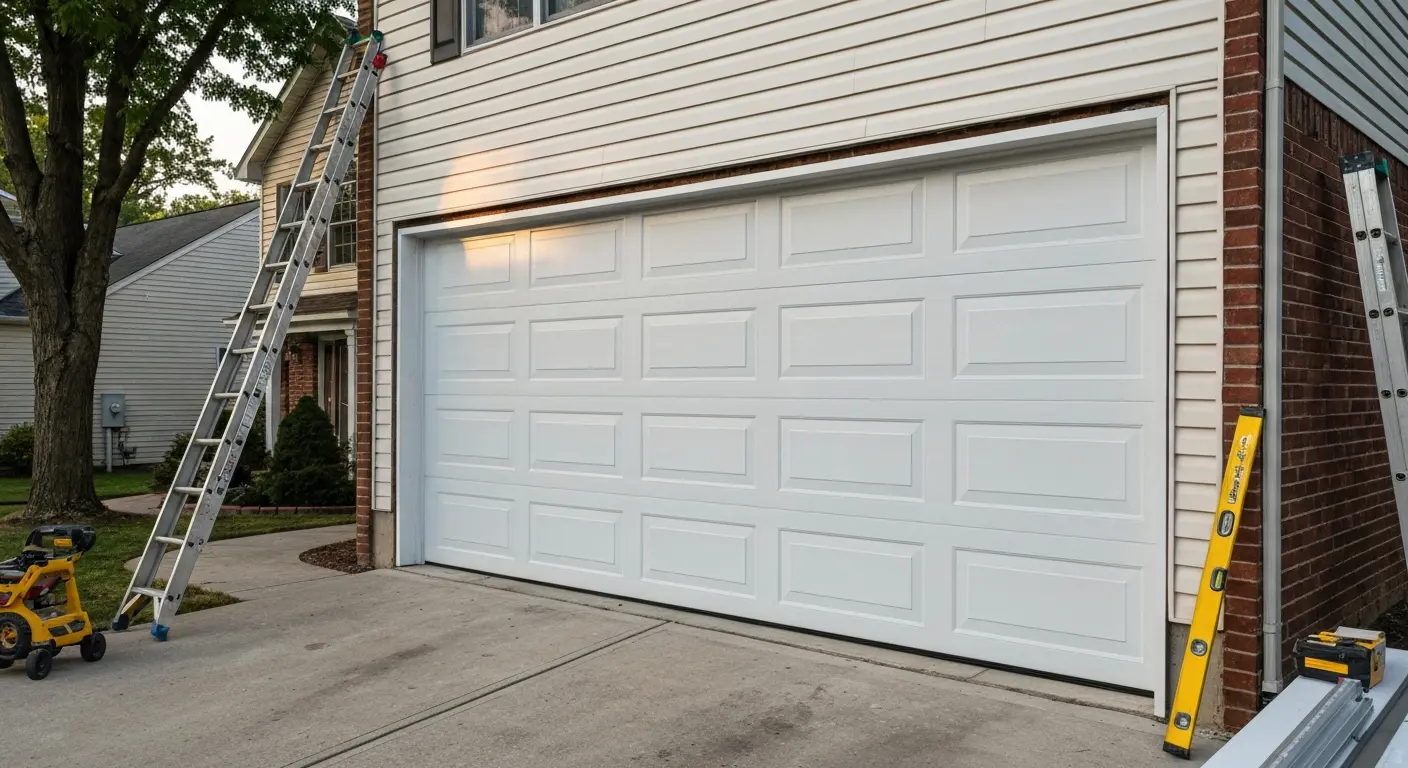 Insulated garage door
