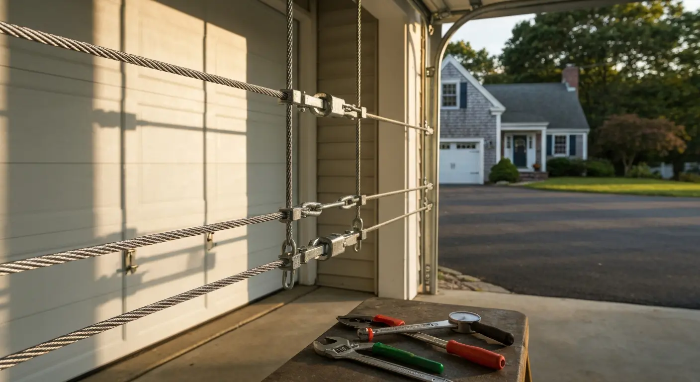 Garage door cable repair