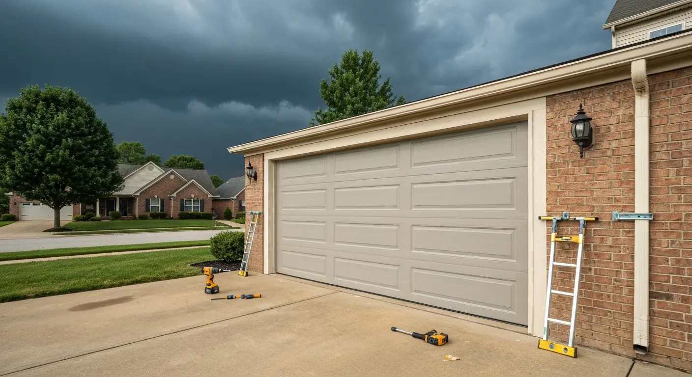 Hurricane-rated garage door installation