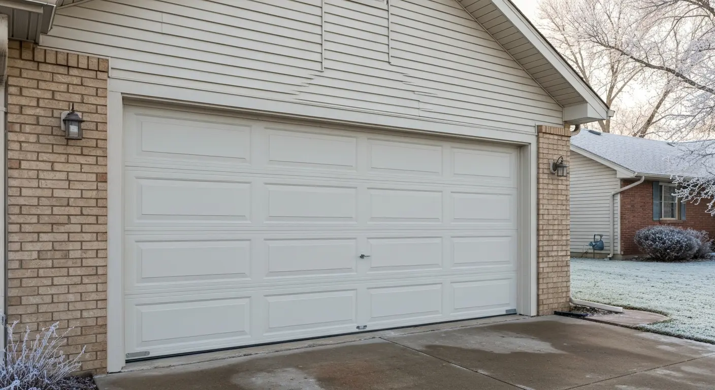 Insulated garage door installation