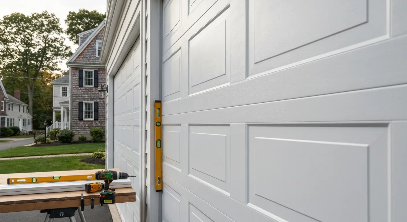 Garage door panel replacement service