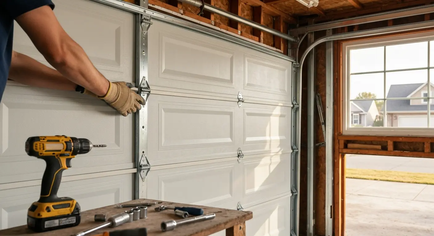 Garage door panel replacement