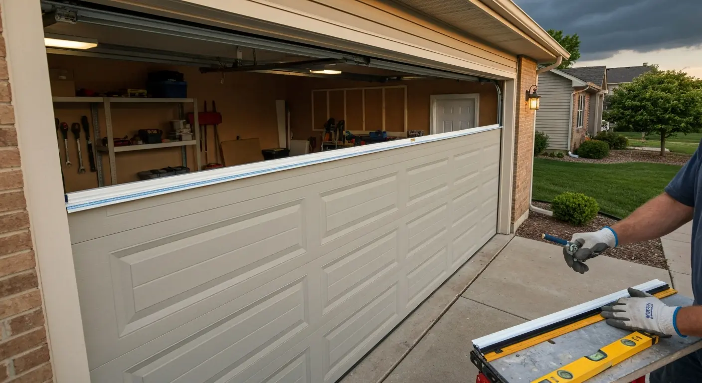 Hurricane rated garage door