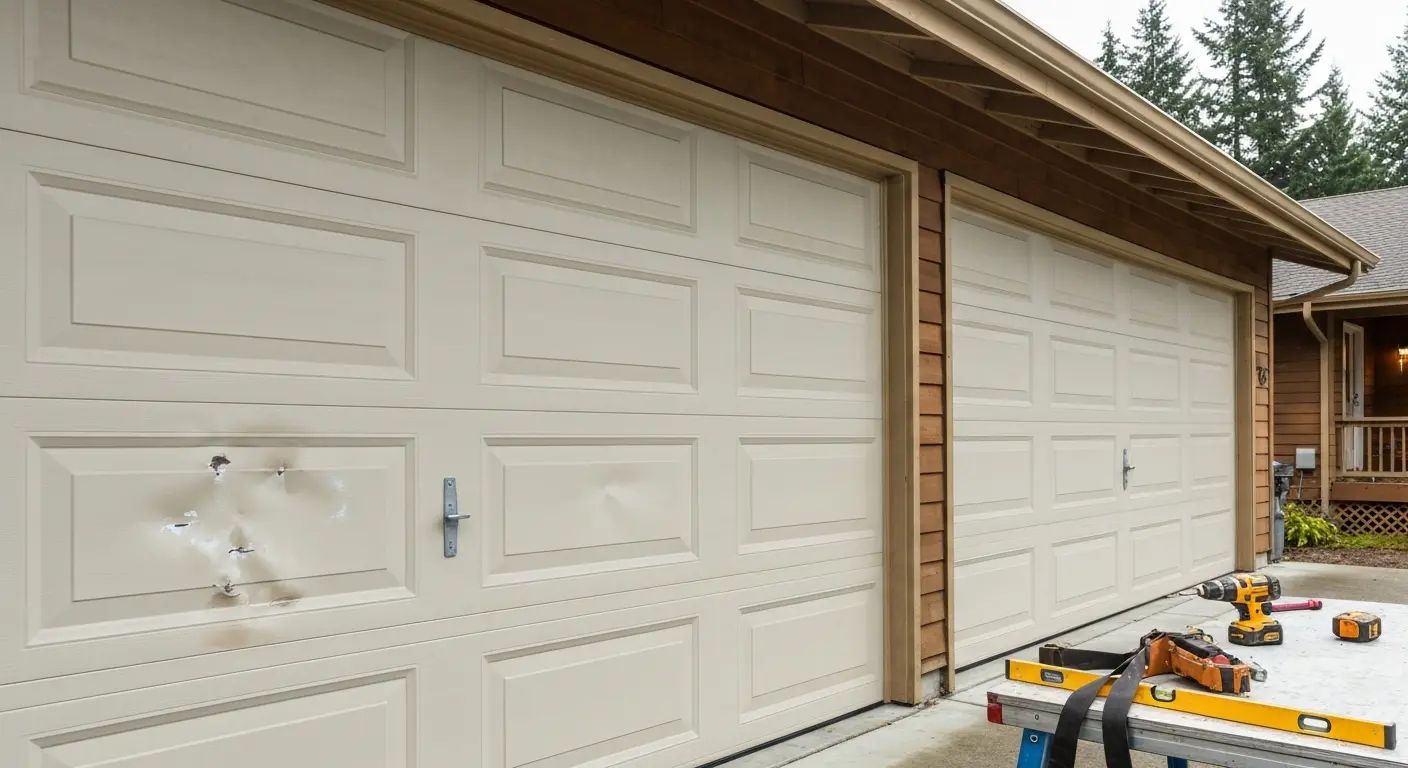 Garage door panel replacement