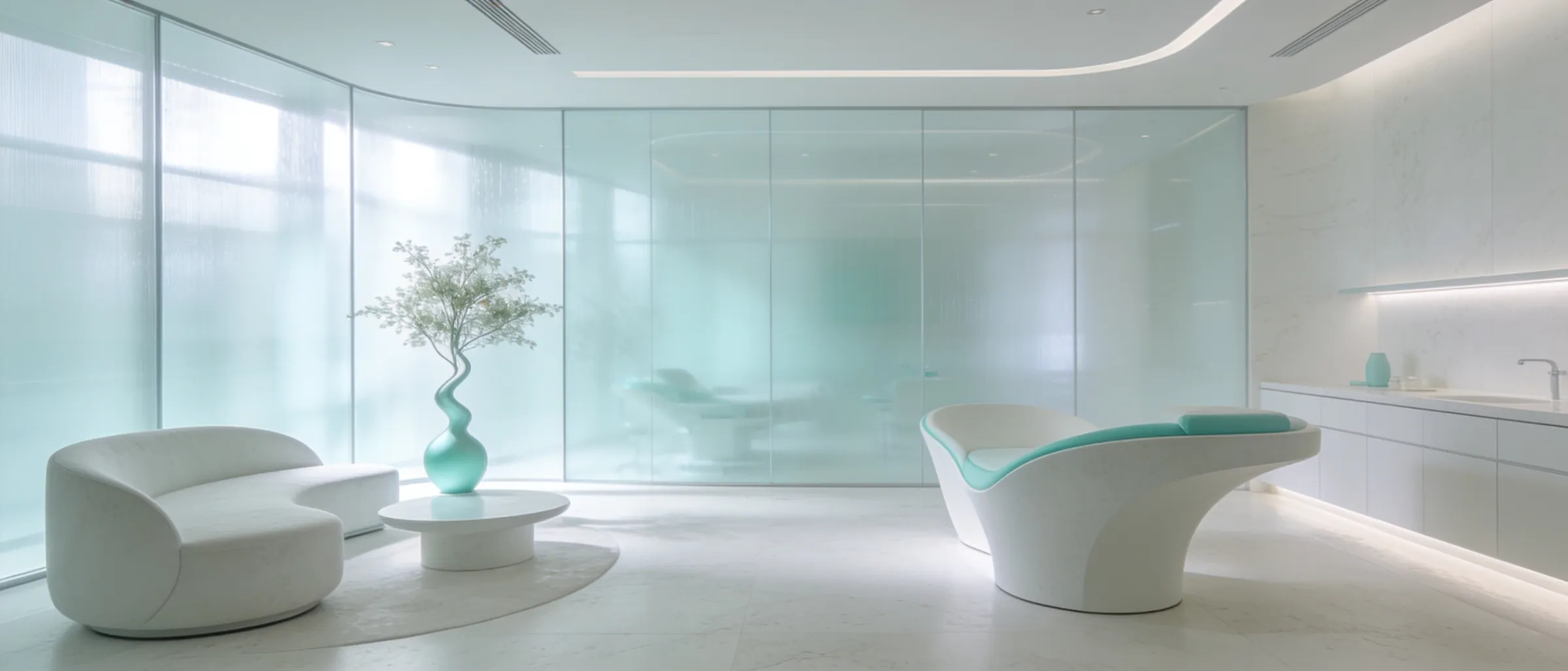A calm, light-filled clinic consultation room