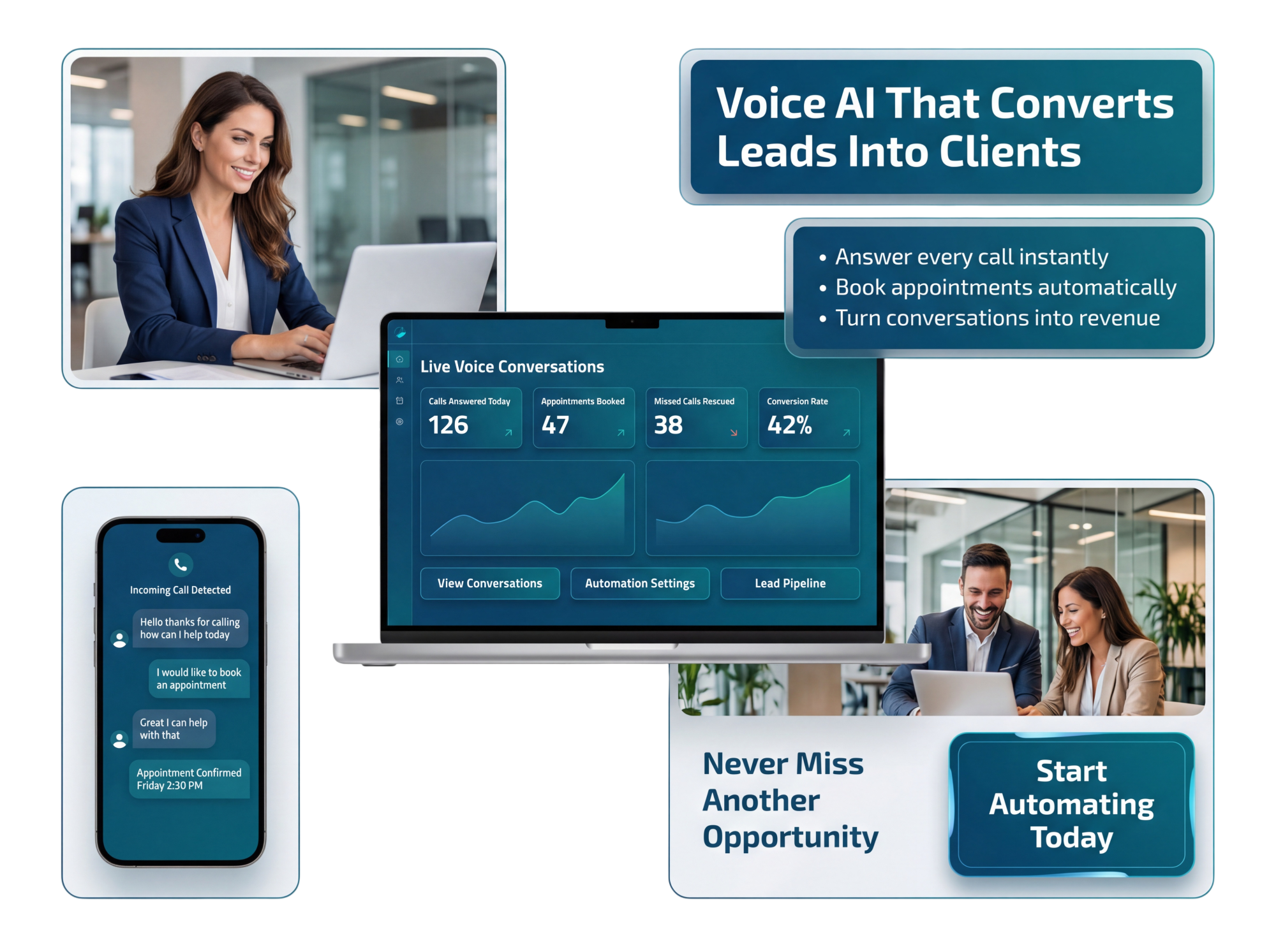 Interface showing I assisting with patient bookings.