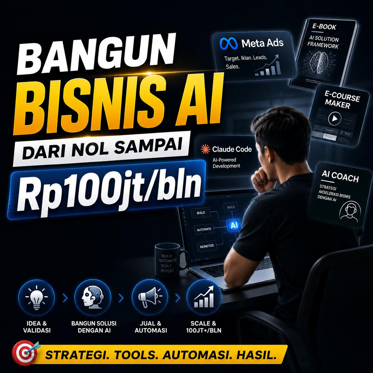 Rp100.000.000/bln dari bisnis AI