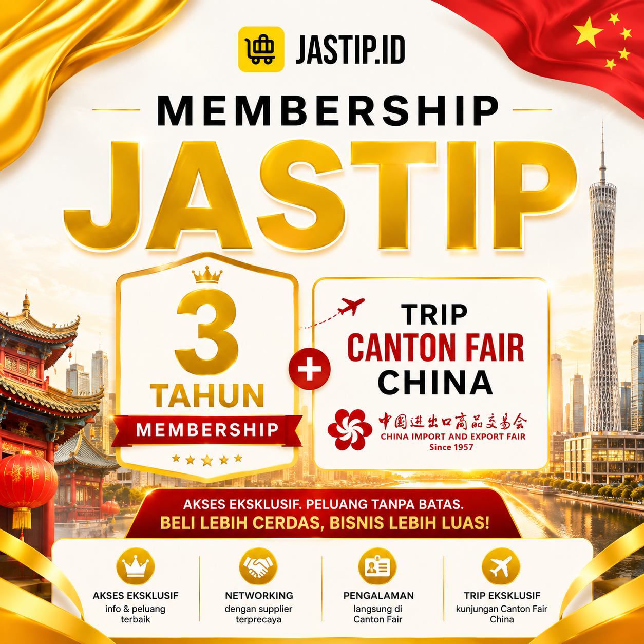 Membership 3 Tahun Jastip.id + Trip Canton Fair China