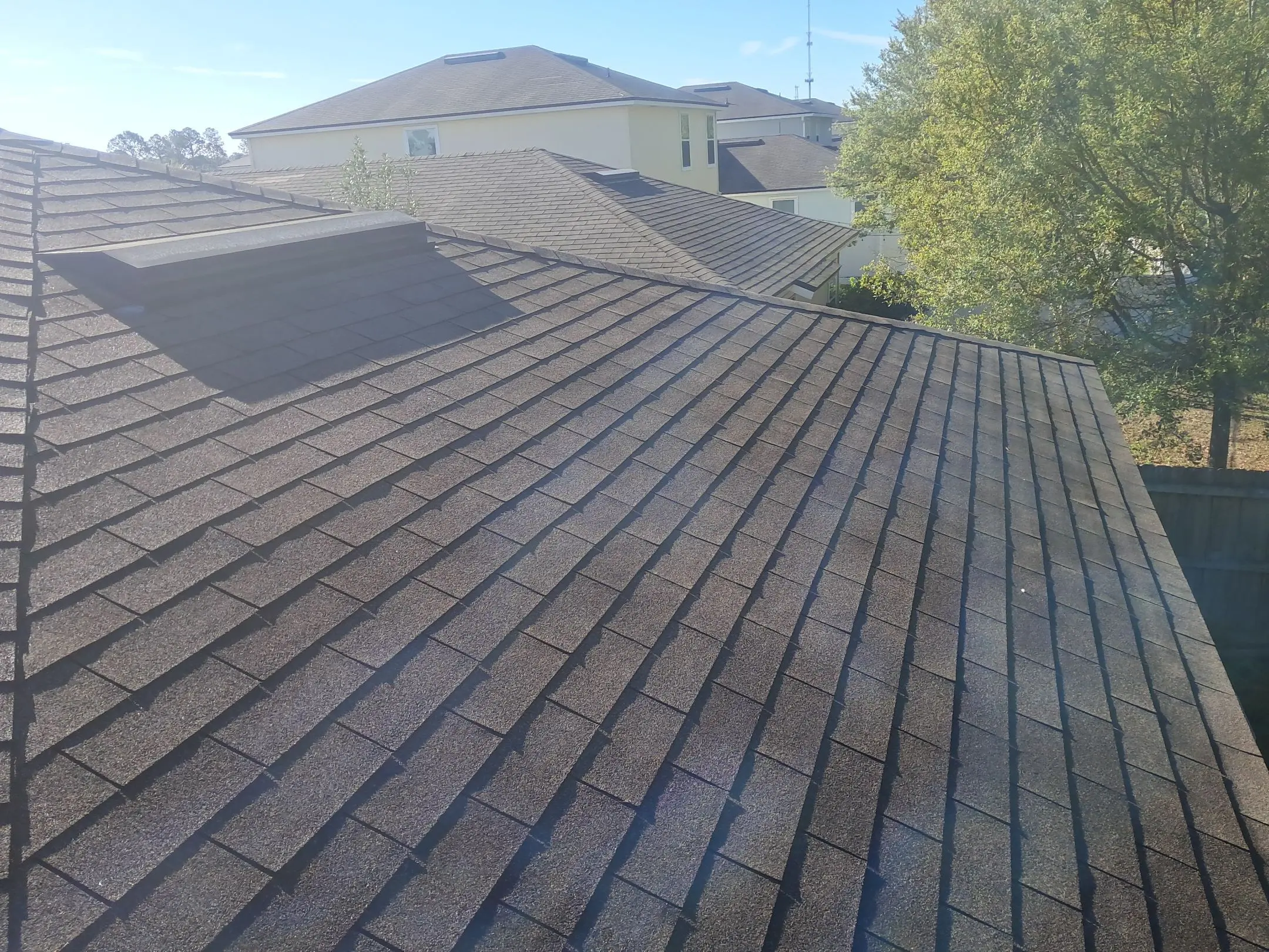 Durable Atlas asphalt shingles on a residential home