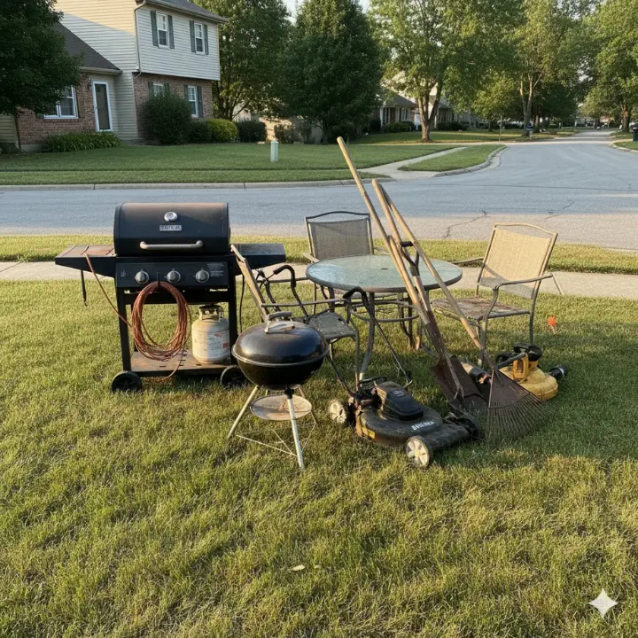 bulk trash being picked pin Falling Waters, WV