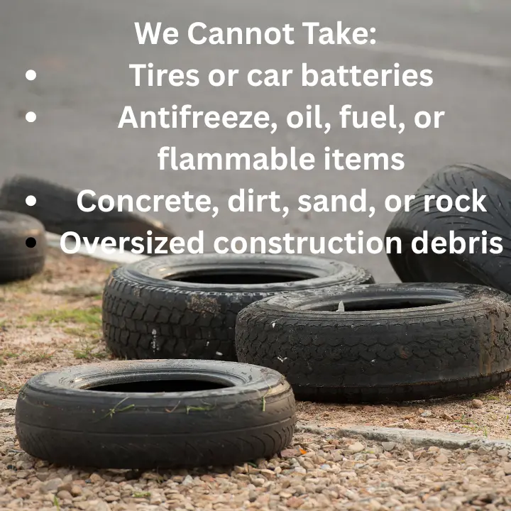 Bulk trash item removal in Falling Waters, WV