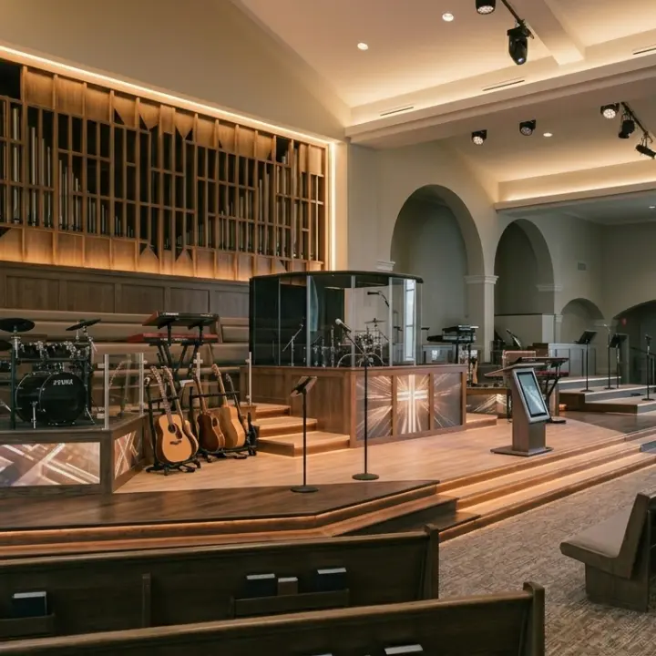 Church Stage Construction & Worship Platform Remodeling in Birmingham, AL
