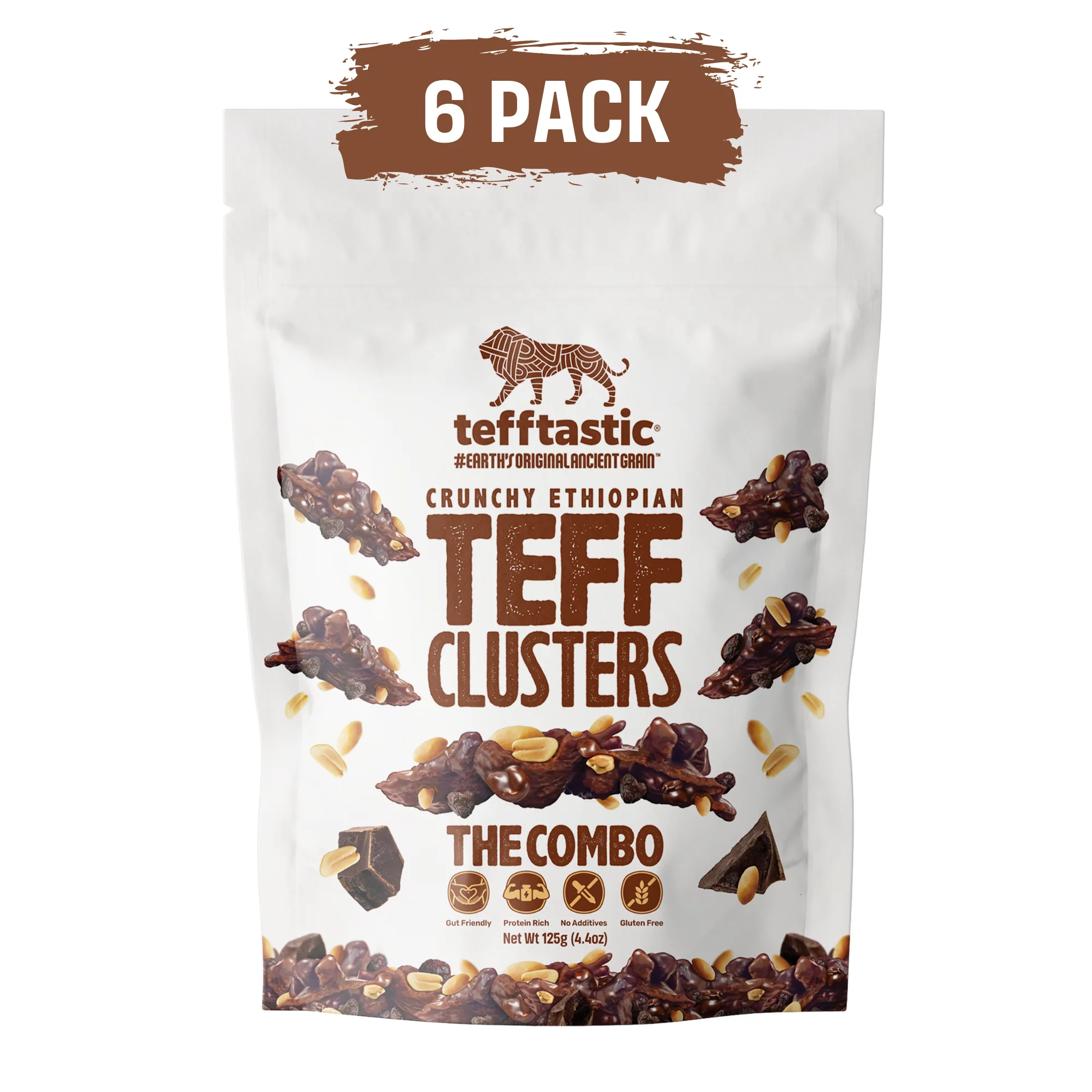 TeffTastic Clusters – Dark Chocolate, Raisin & Peanut Snack with Teff