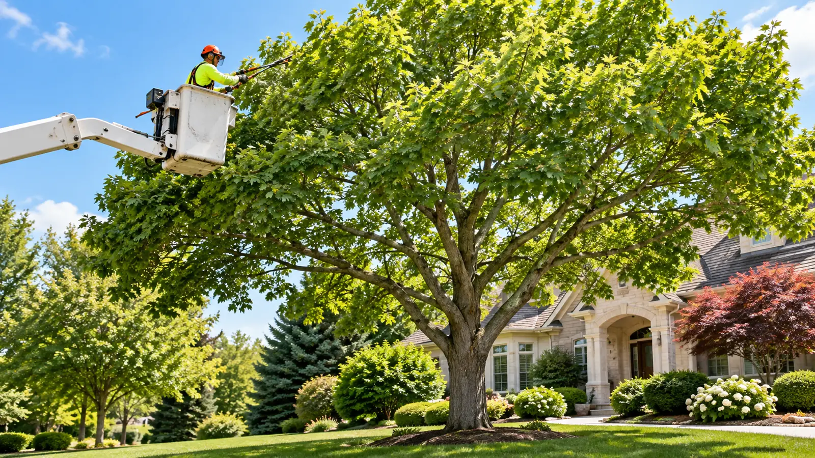 Tree trimming to improve appearance
