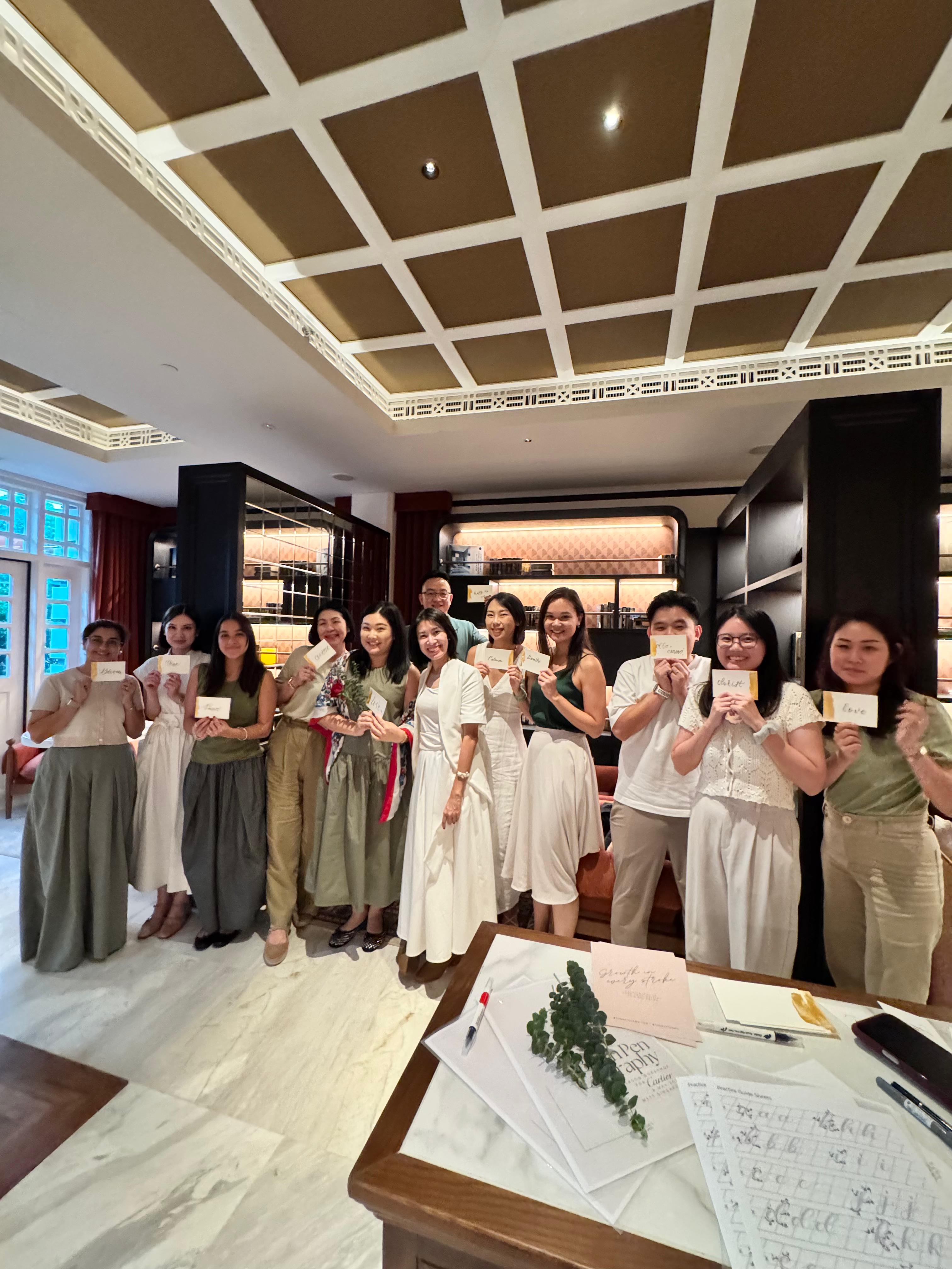 calligraphy with Cartier calligraphy with Cartier