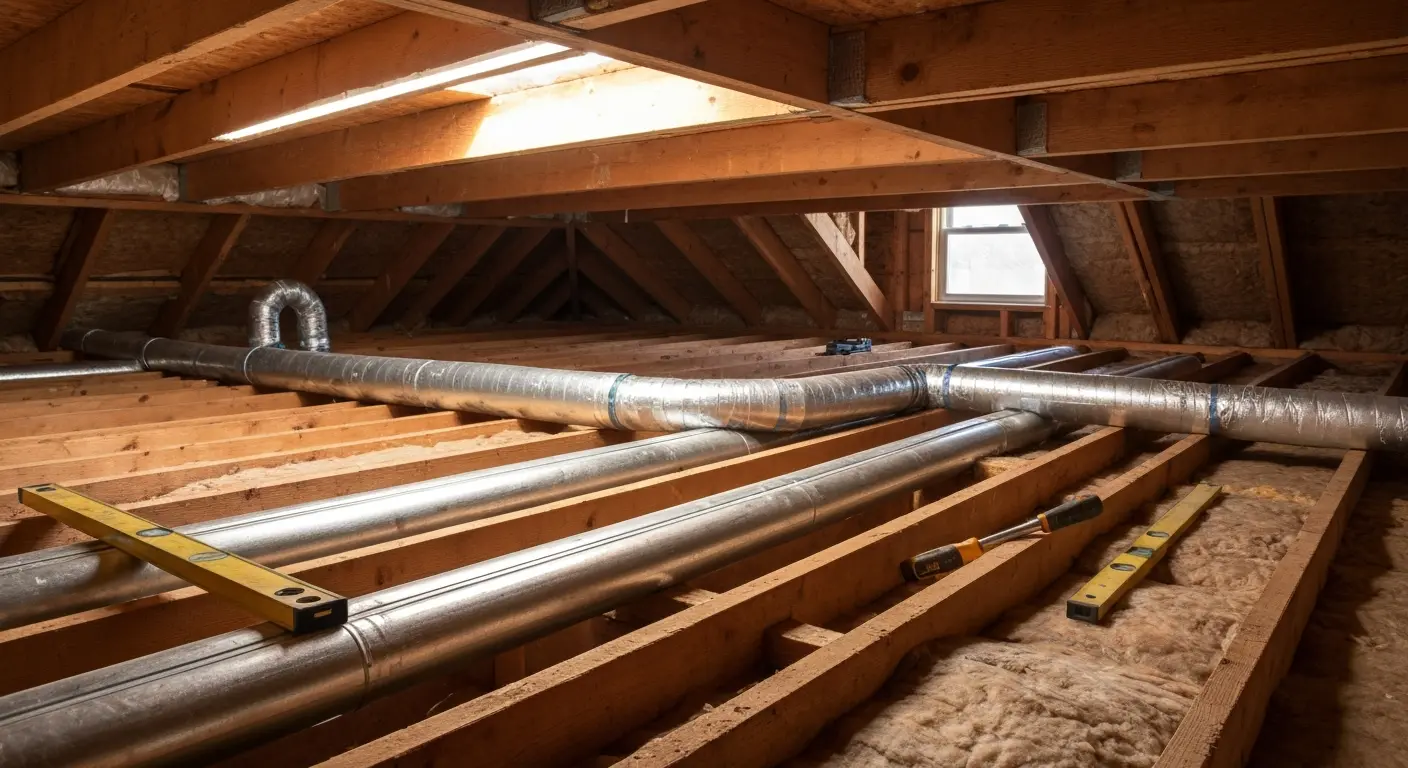 Duct repair work