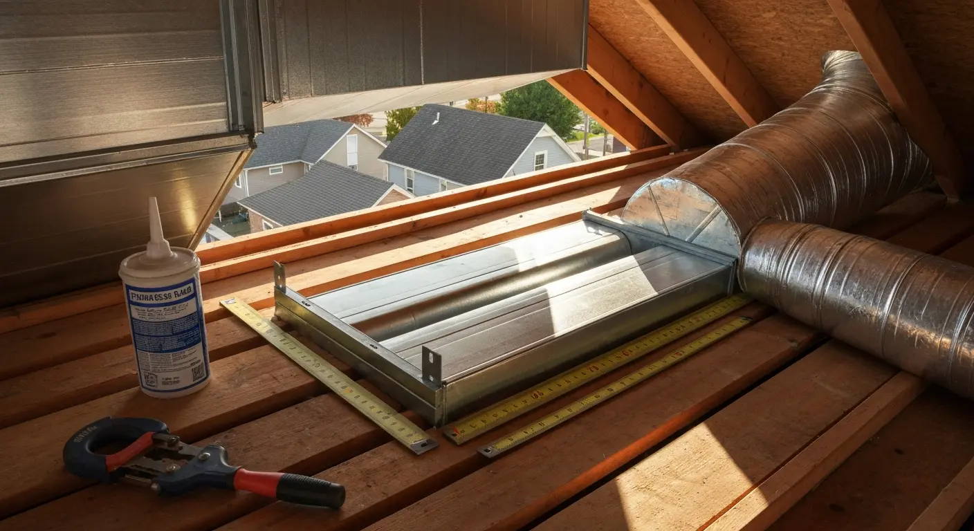Air duct installation project