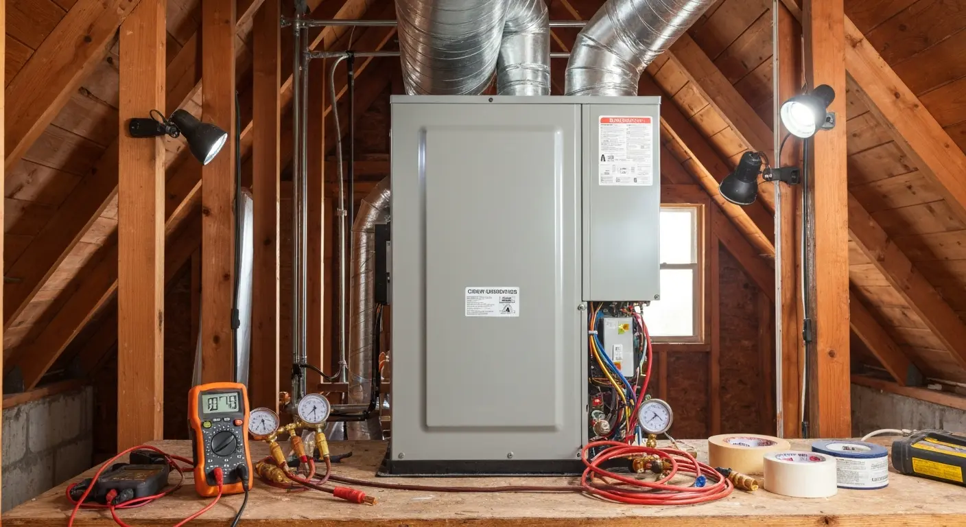 Central AC system installation