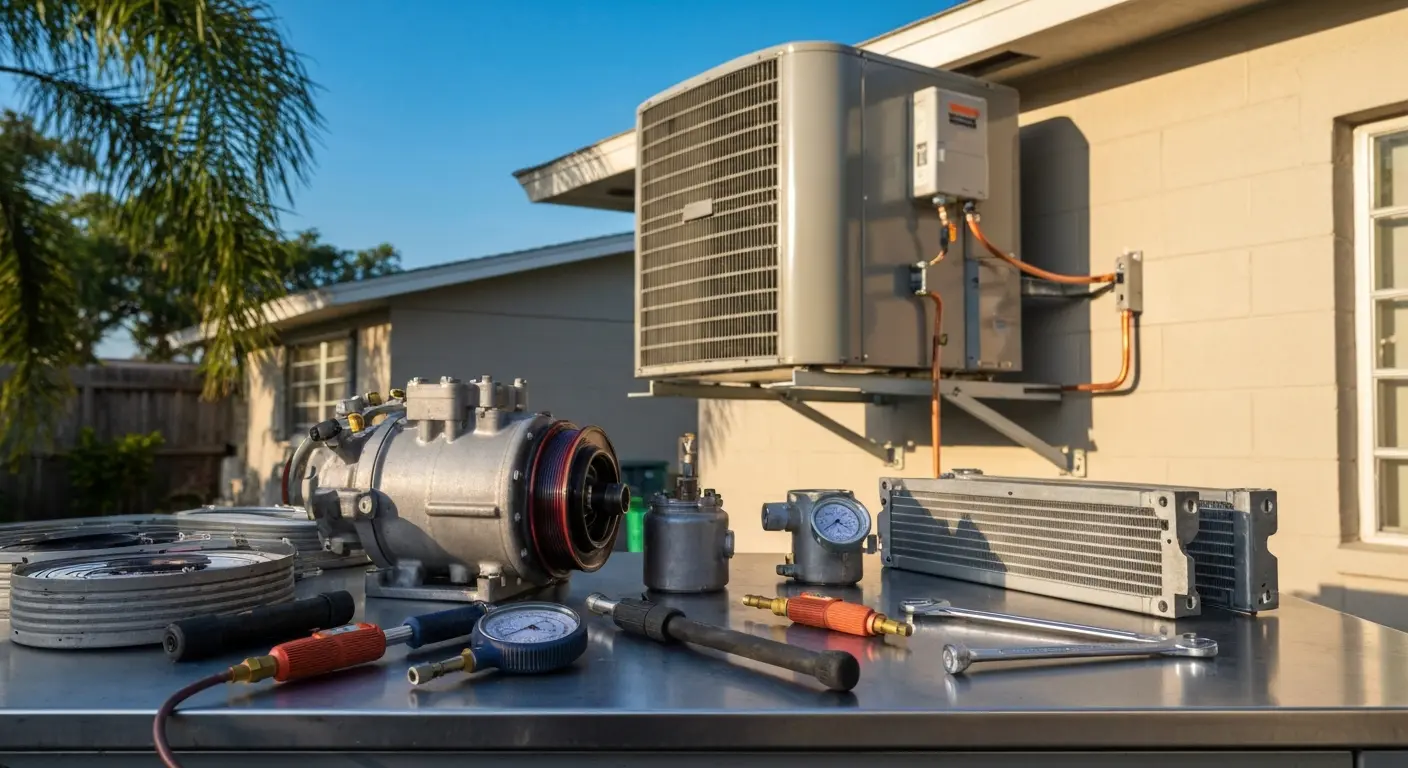 AC repair service call