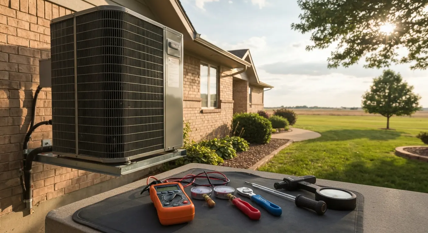 HVAC maintenance visit