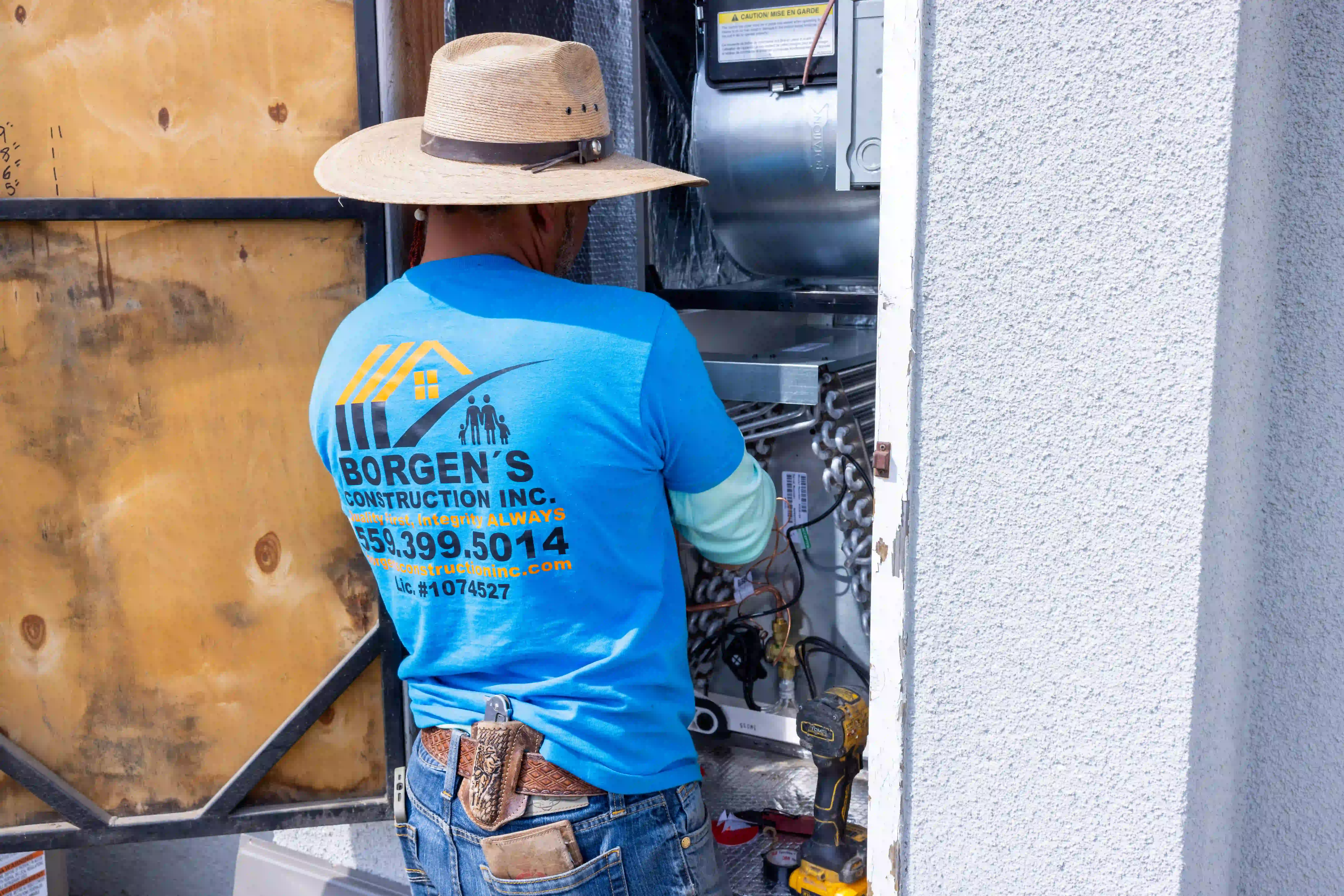 HVAC installation and repair service by Borgen's Construction in Fresno CA