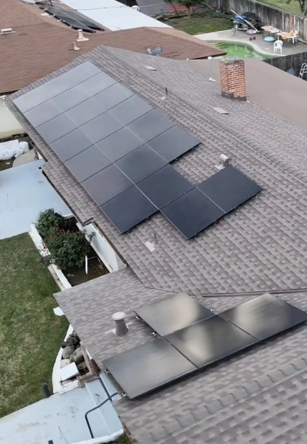 Residential solar panel installation in Fresno CA by Borgen's Construction