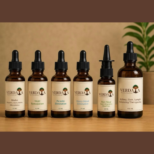 VERDAIA Full-Spectrum Detox and Restoration Kit — six botanical tinctures