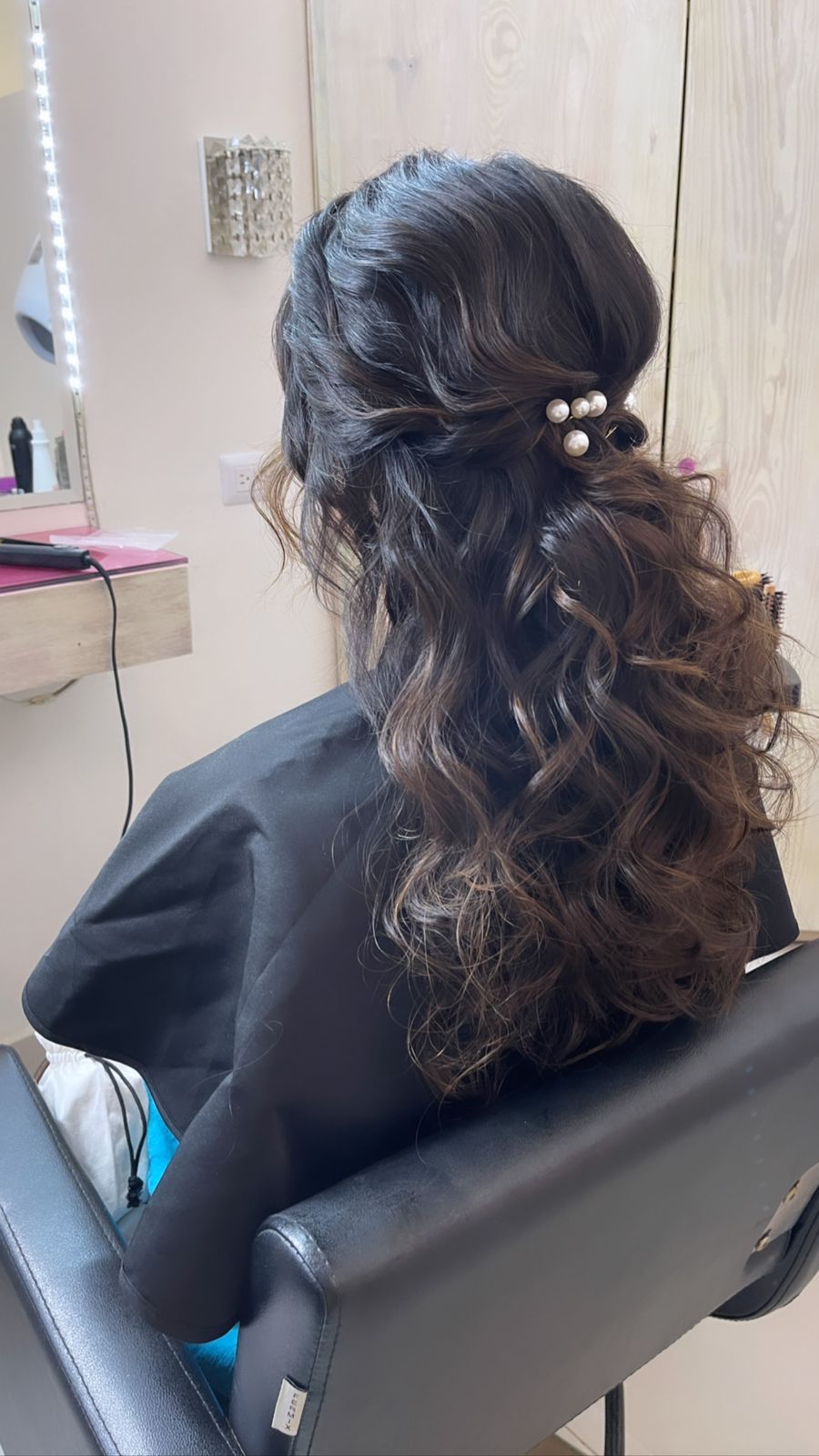 Bridal hair updo Punta Cana