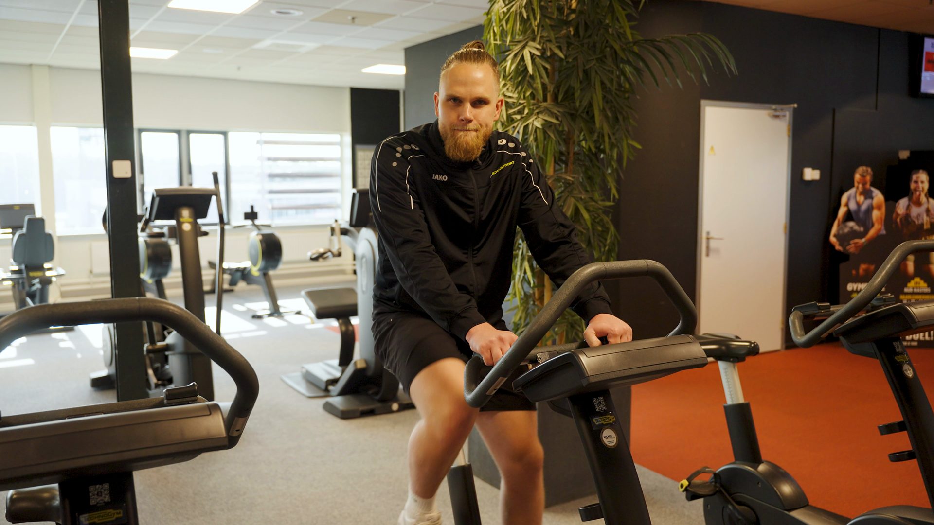 Demi in de gym van SportCity Hengelo