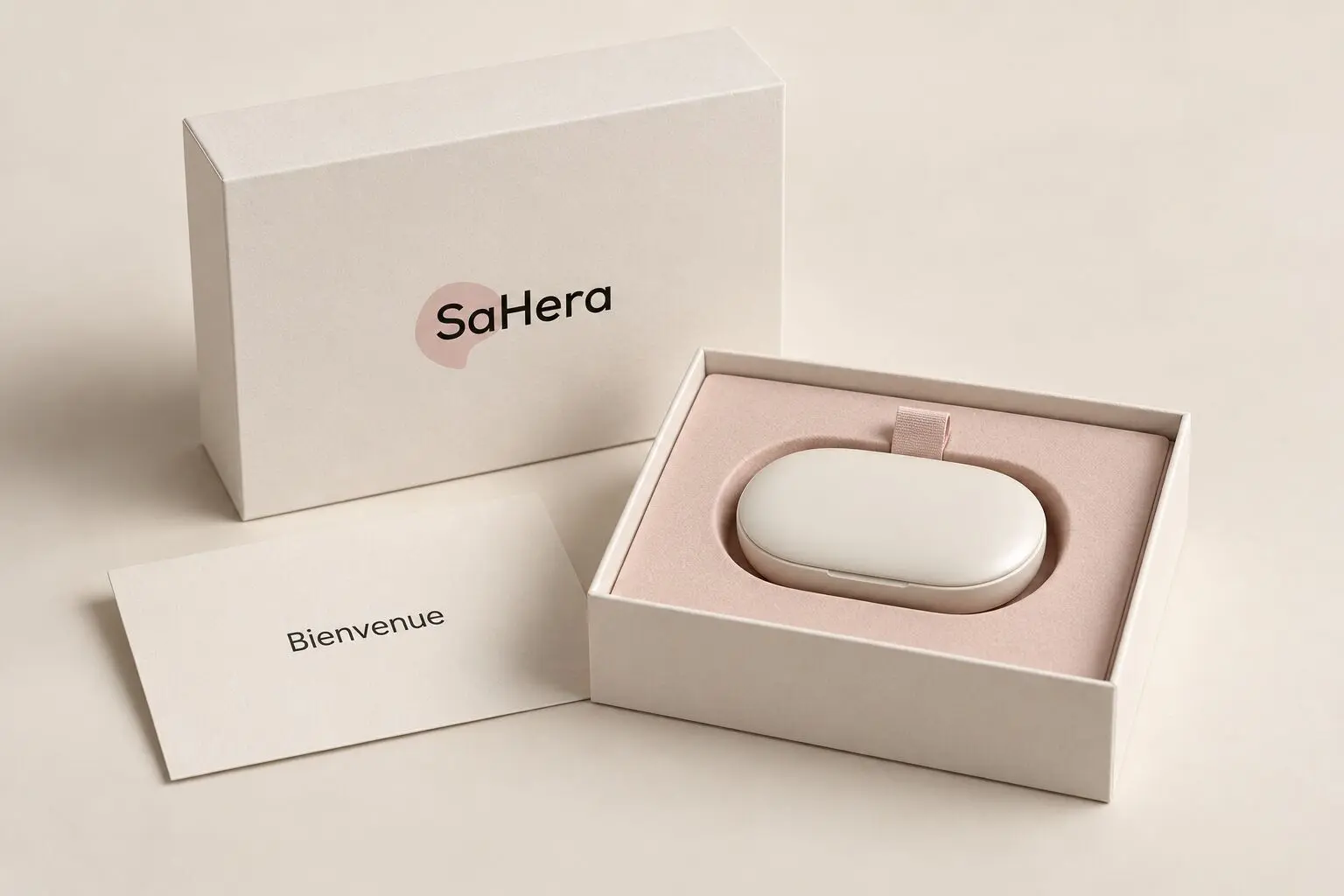 Presentation concept for the SaHera case and packaging.