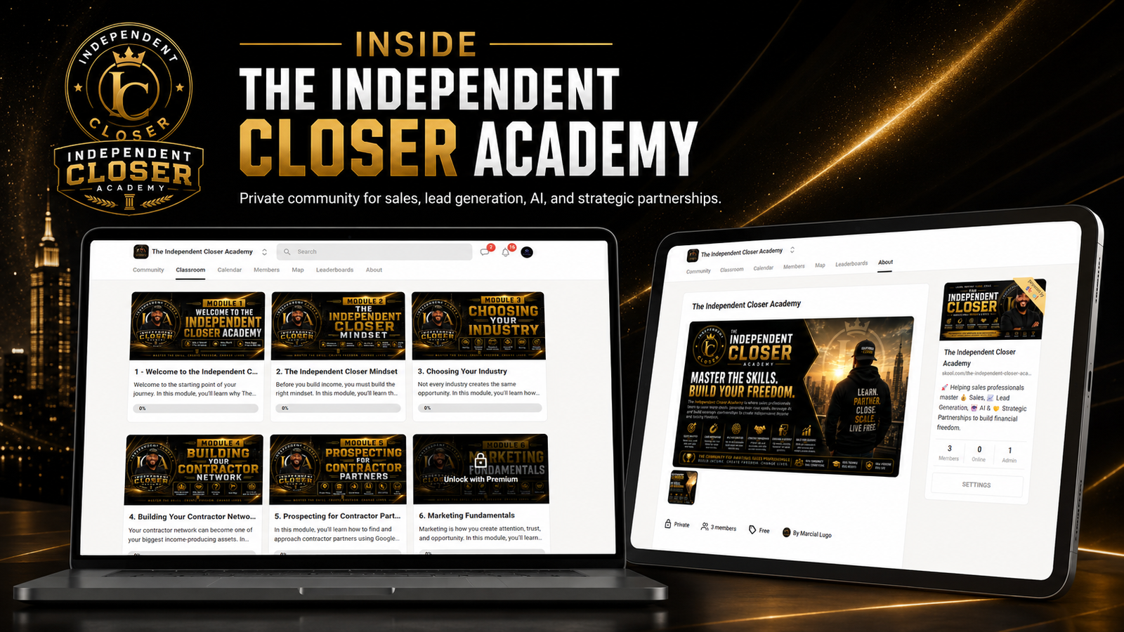 Preview of The Independent Closer Academy on Skool